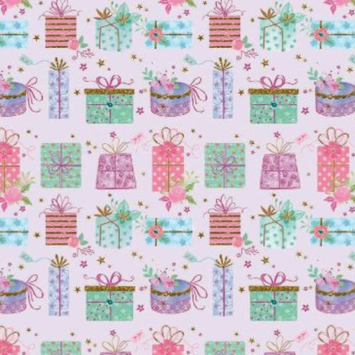 Picture of GIFT WRAPPING PRESENTS PINK 50X70CM